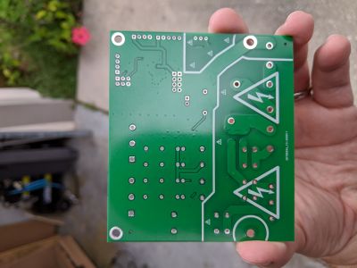 Pool Valve Pump Controller PCB back side