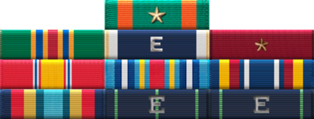 Navy Ribbons